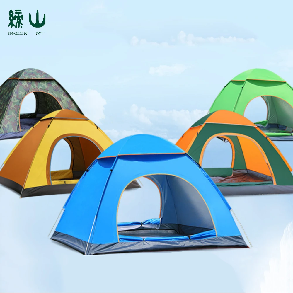 Wholesale Custom Printed Logo  UV Protection 1 2 3 4 Person Waterproof Folding Automatic Pop Up Outdoor Camping Tent
