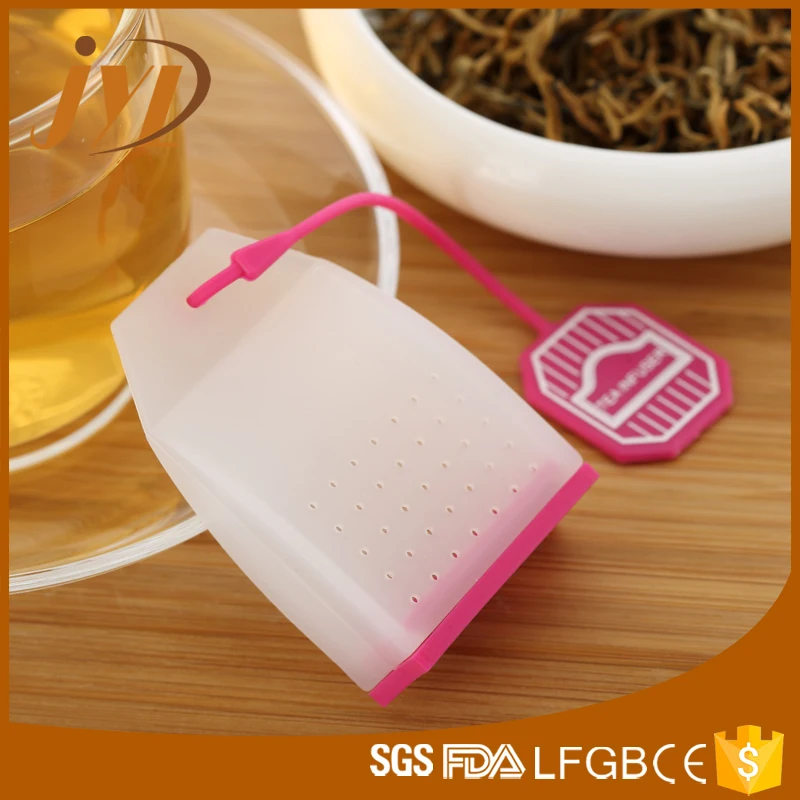 Лидер продаж 100%, многоразовый силиконовый травяной ситечко без БФА для пищевых продуктов, пакетики для чая с листьями, инфузор