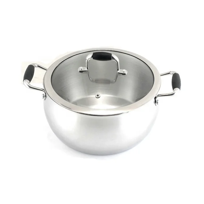 Высокое качество 3 слоя кастрюля для готовки из нержавеющей стали