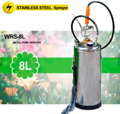 Stainless steel watering fertilizing spot treating weeds pump sprayer