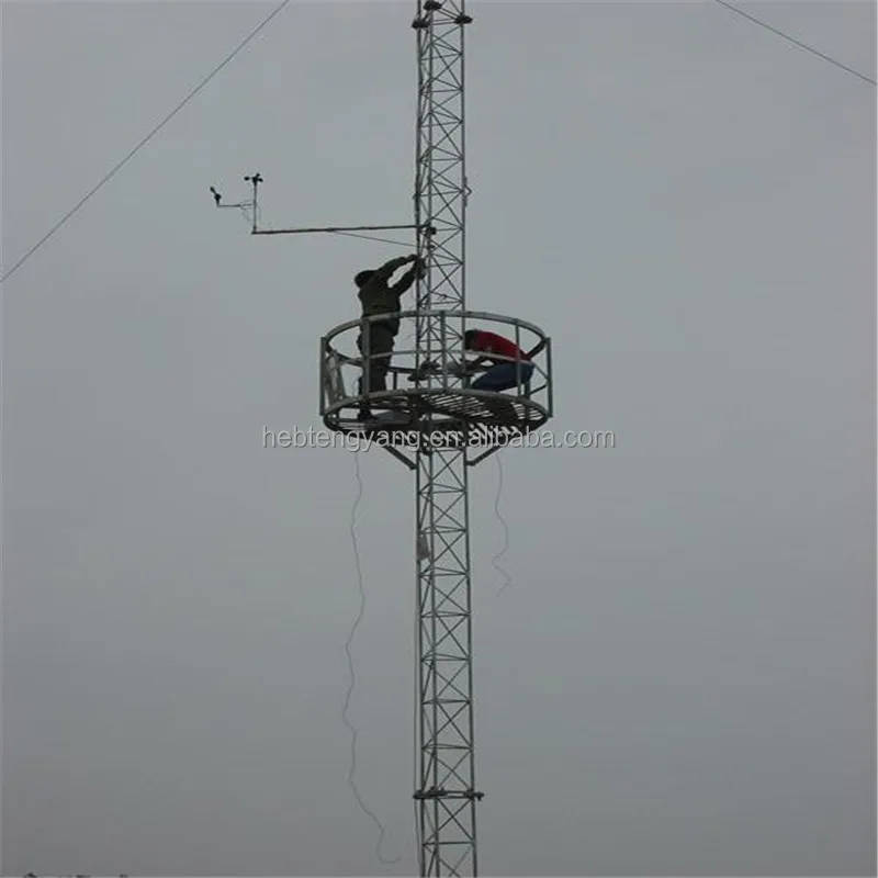Hot sale guyed tower Steel Gsm Lte Telecommunication Bts Antenna Communication Tower Mast