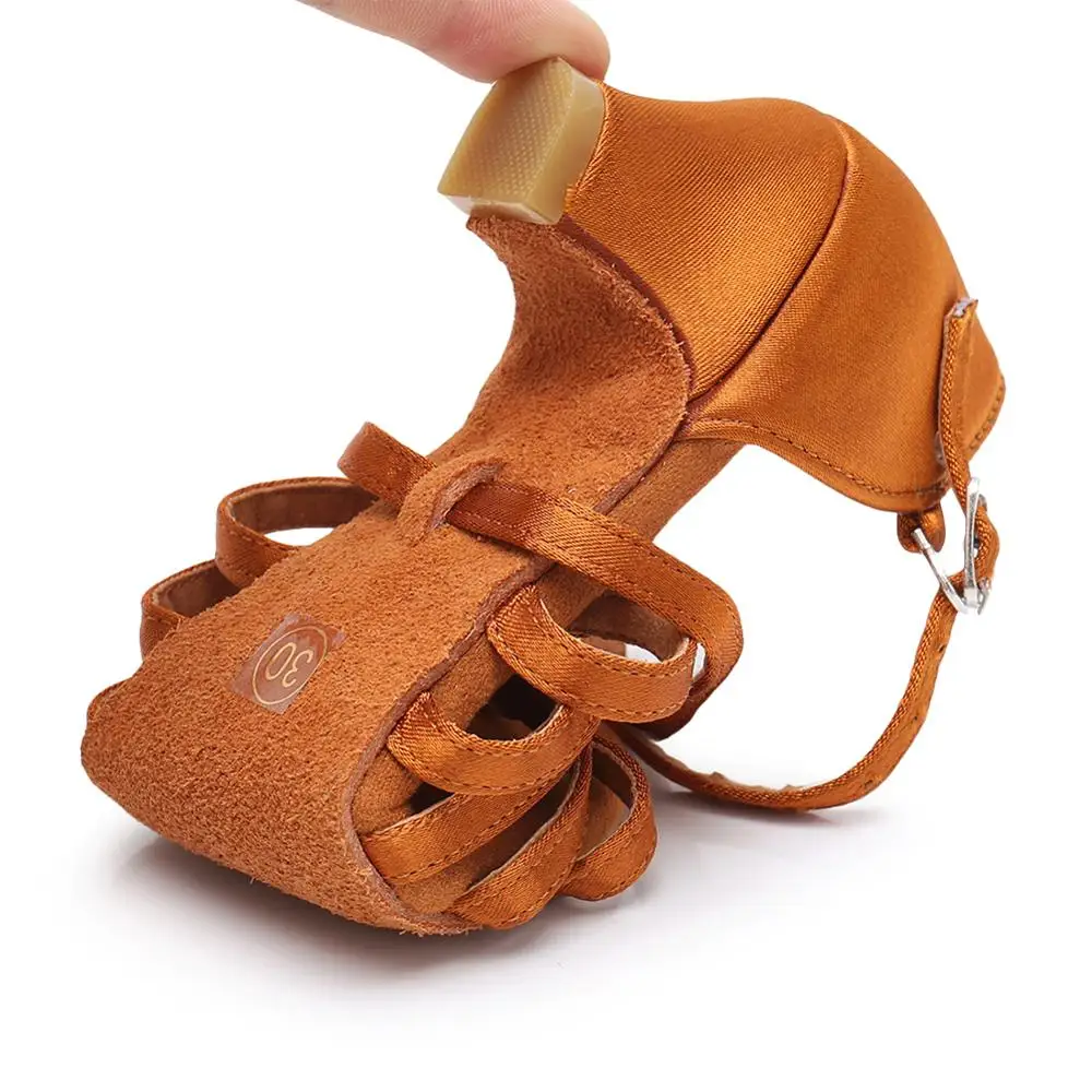 Heel 4cm Children Women  Latin Dance Shoes