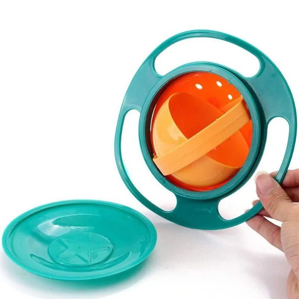 360 bowl gyro bowl baby 360 Degree rotate spill-proof bowl