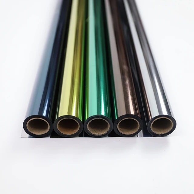 Static Privacy Mirror Film for Glass Solid Reflective Window Film Front Door Window Film for Building Glass