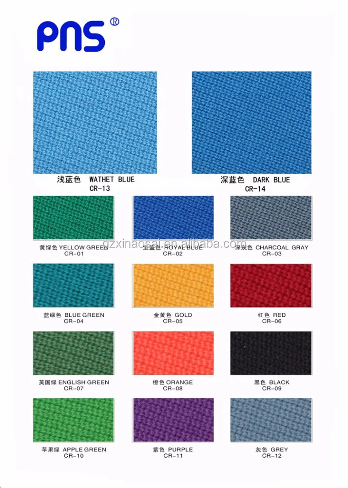 Billiard Accessories Factory Price PNS 900 Pool Billiard Table Speed Cloth