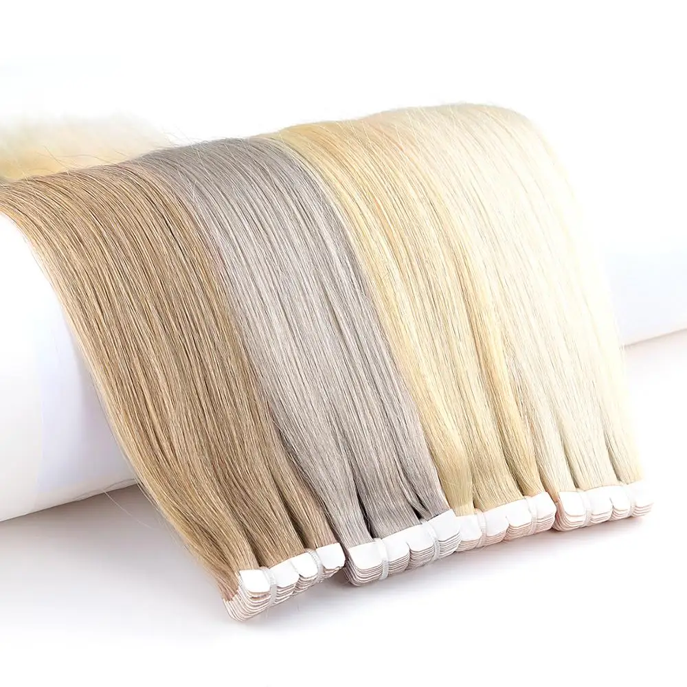 
K.SWIGS 100% European Tape in Human Hair Straight Remy Injection Balayage Cuticle Human Tape Hair Extension 