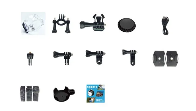 HDKing V1 waterproof 16MP WIFI function motor bike gear 360 camera diving helmet camera