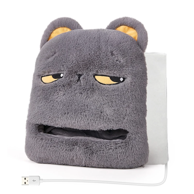 
USB power heated footwarmer heated slipper heating slipper power by USB or Power bank washable cartoon shape 
