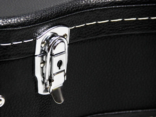 
41 inch black custom guitar case 