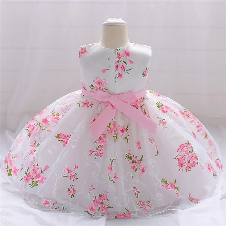 HYD52 Fashion New Born Baby baptism baby dress girl designs