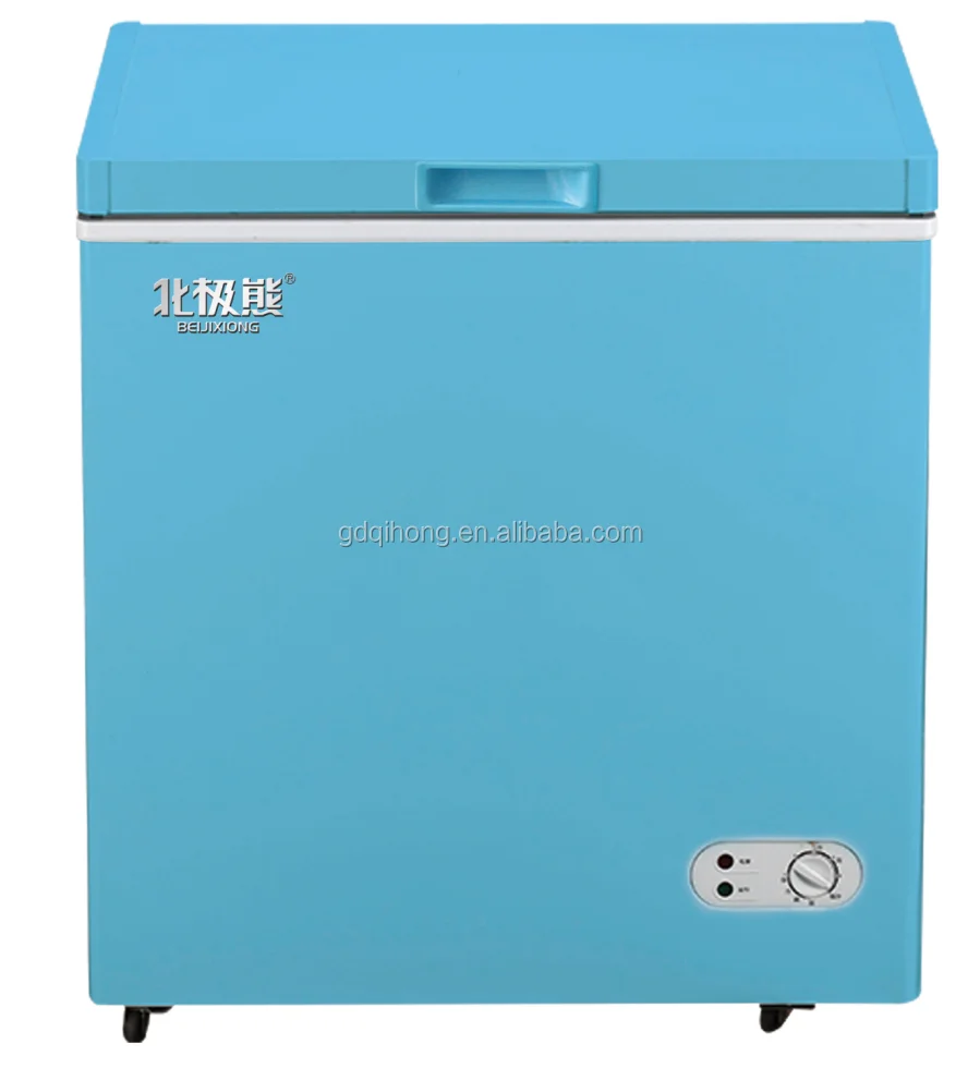 
BD/BC-158 blue color chest freezer top open door deep freezer 