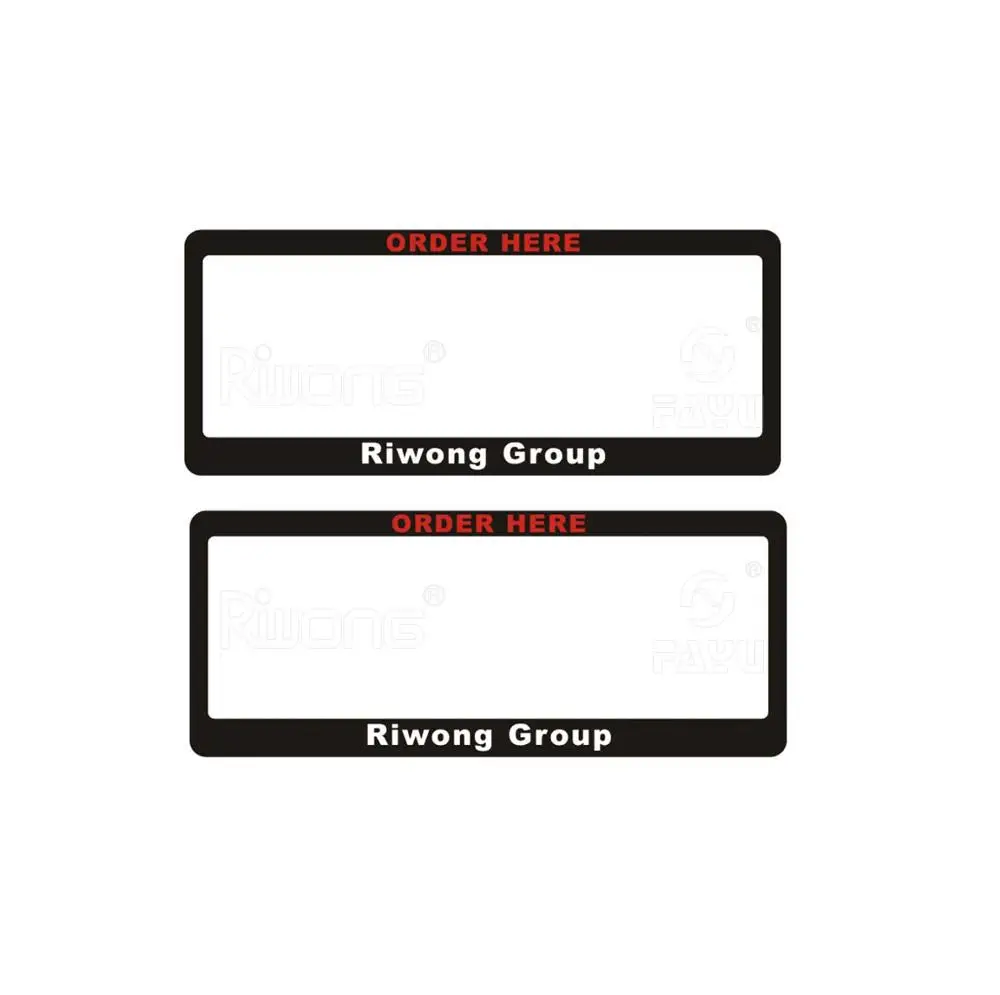 NZ number plate frame NZ Personalised winged plate frame