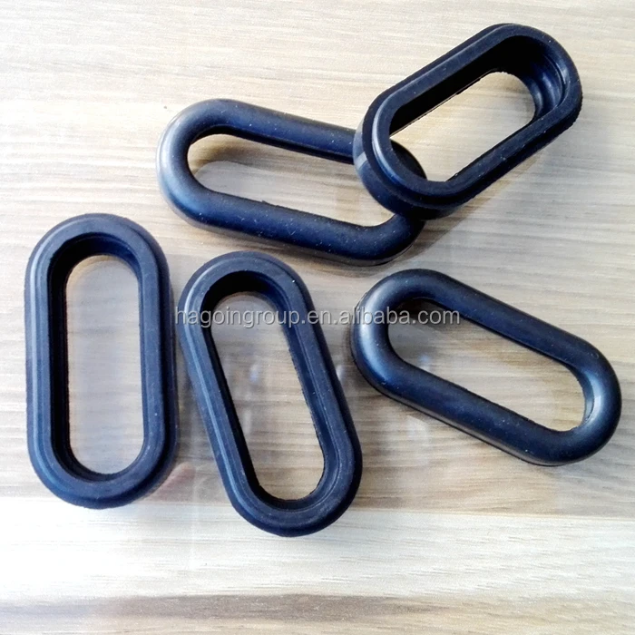 Oval rubber gasket
