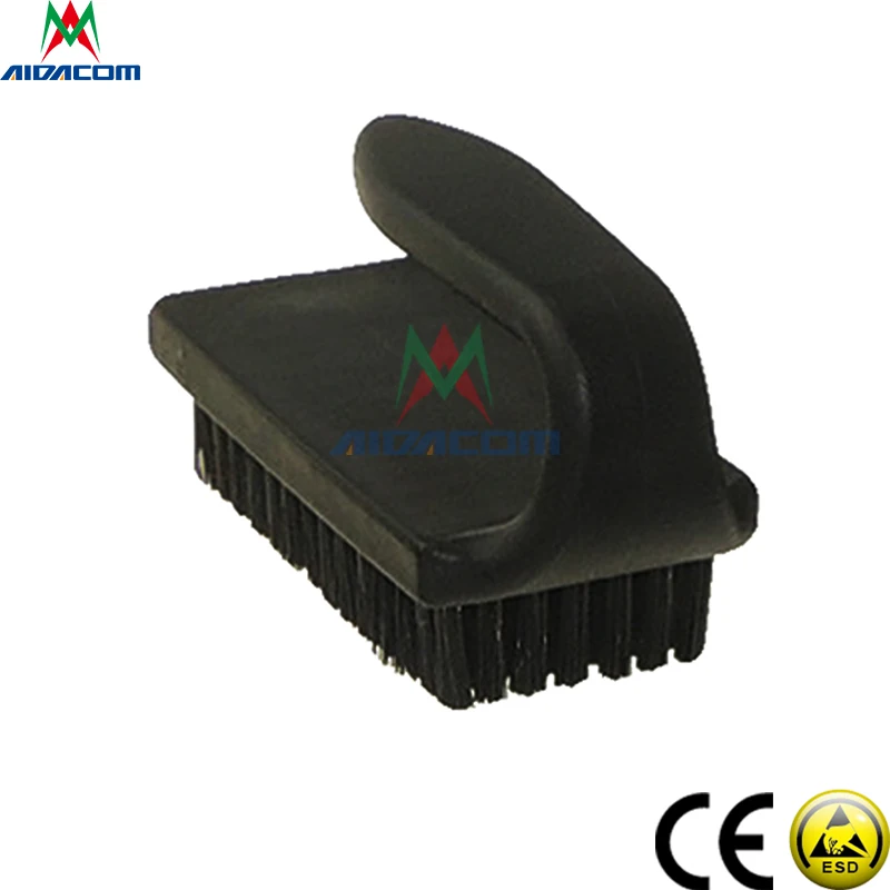 ESD Cleanroom SMT Machine Black Antistatic Carbon Fiber Cleaning Brush