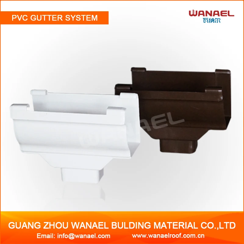 
Wanael Roofing Collect PVC Gutter In GuangZhou PVC Elbow And Tee Pipe Fittings 