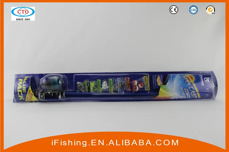 New fishing luers with pvc fishing float for fishing rod combo set