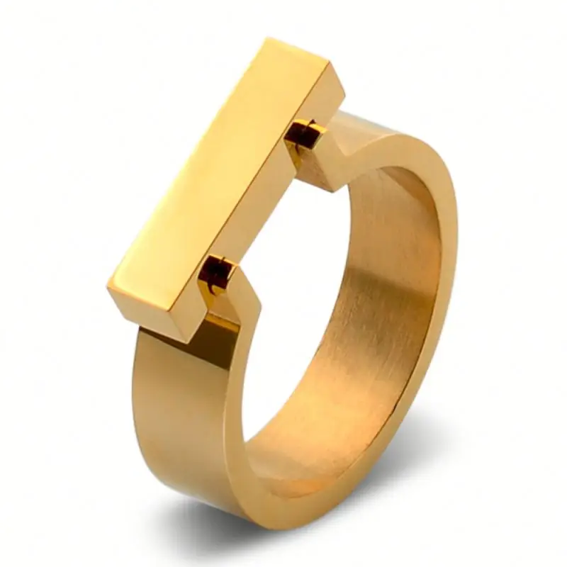 Wholesale Stainless Steel Engraved Gold Ring Name Designs