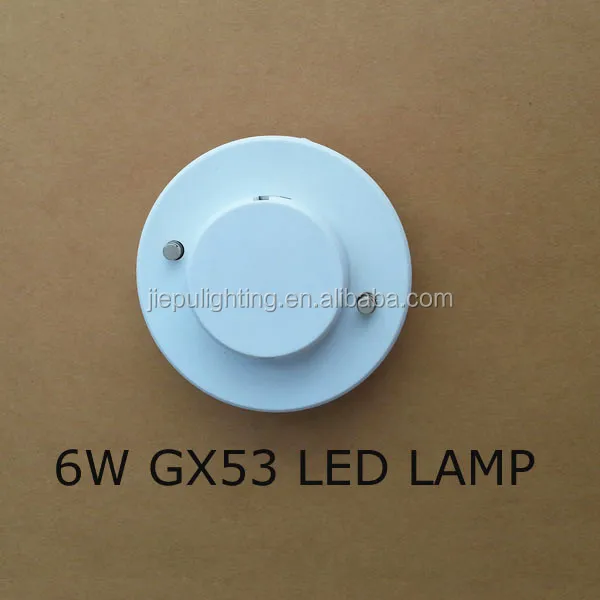 
China CE approved 6W 220v smd GX53 led bulb 120 beam angle for iron spotlight ceiling crystal downlight 
