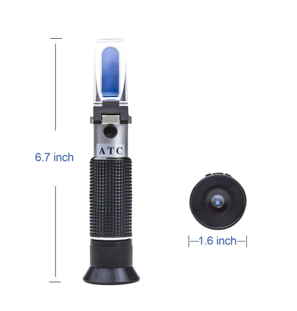 Alcohol Juice Fruit Sweetness Brix Test Optical 0-28% Brix auto Fruit Sugar Meter Handheld Brix Refractometer