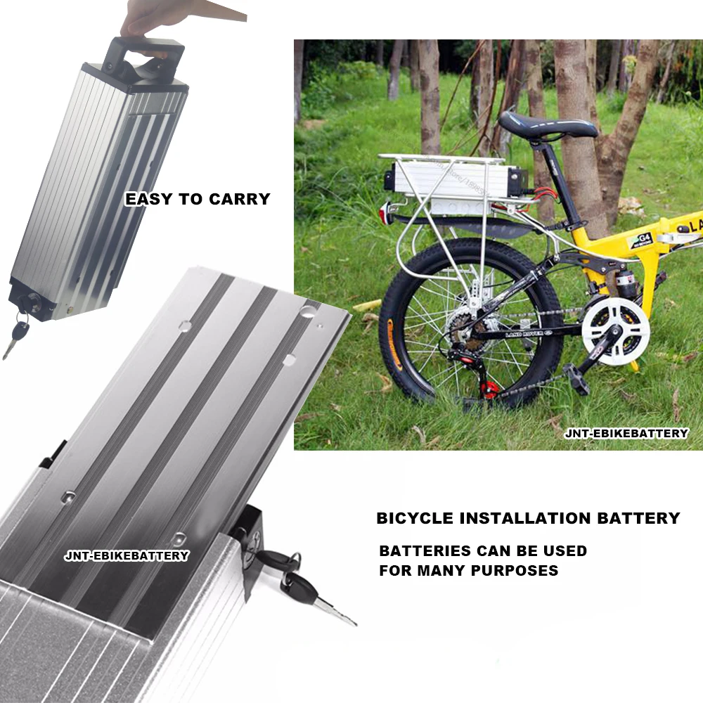 Integrated charging and discharging 48v 20ah lithium battery pack with Metal fixed base slide rail disassembly
