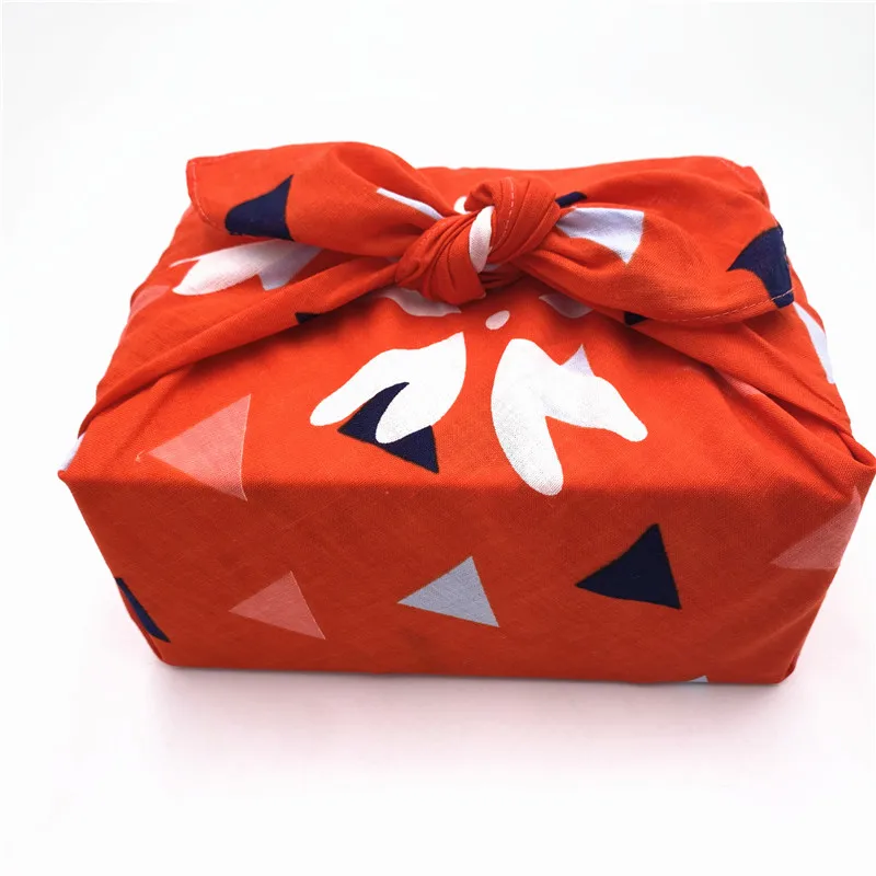 100% cotton Japanese style  heart in red color wrapping furoshiki