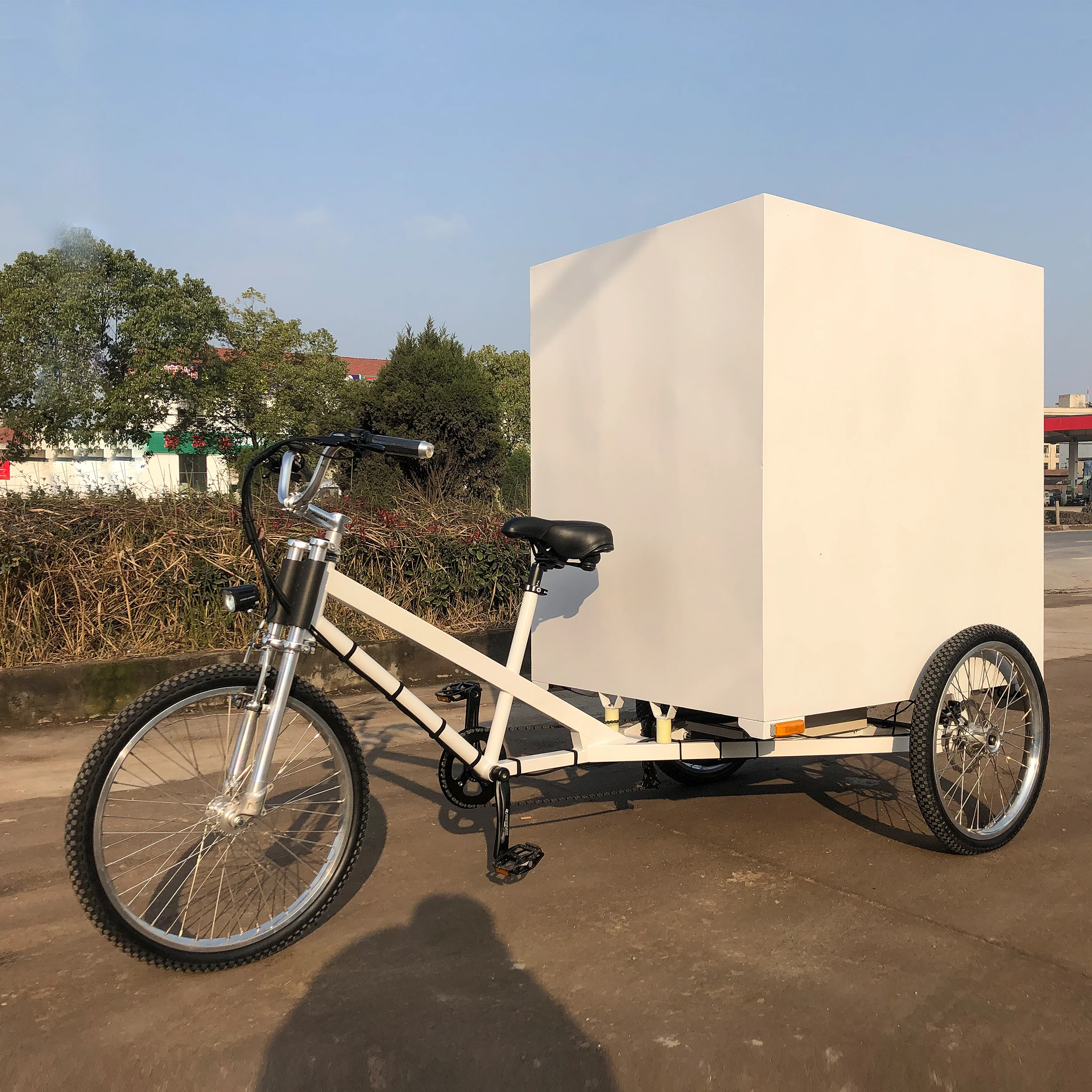 Closed Box Electric Cargo Delivery tricycle
