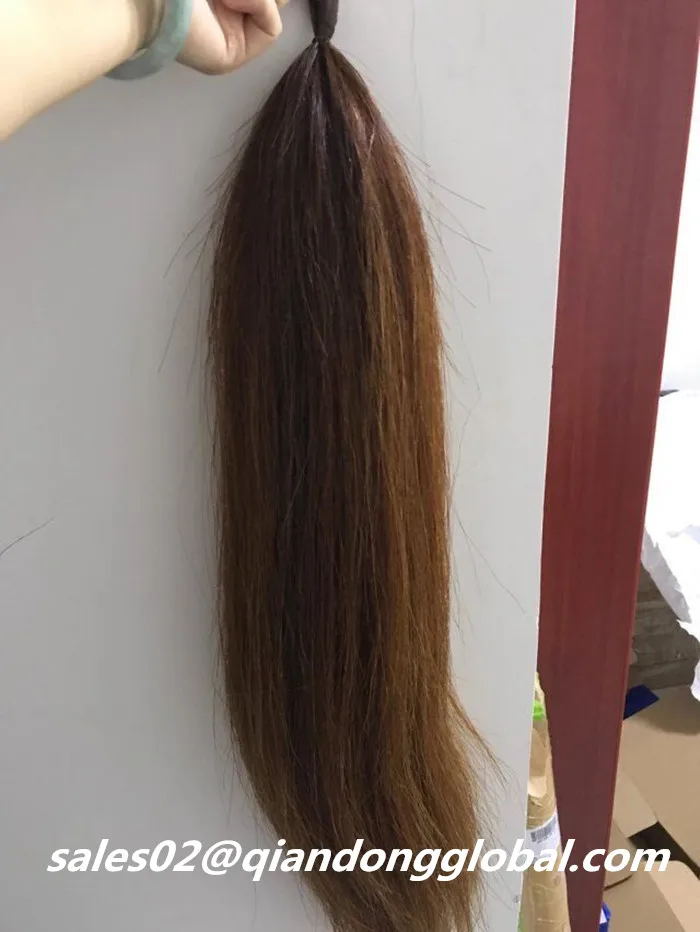 
Hot Selling 75cm Double Thickness Chestnut False Horse Tails 