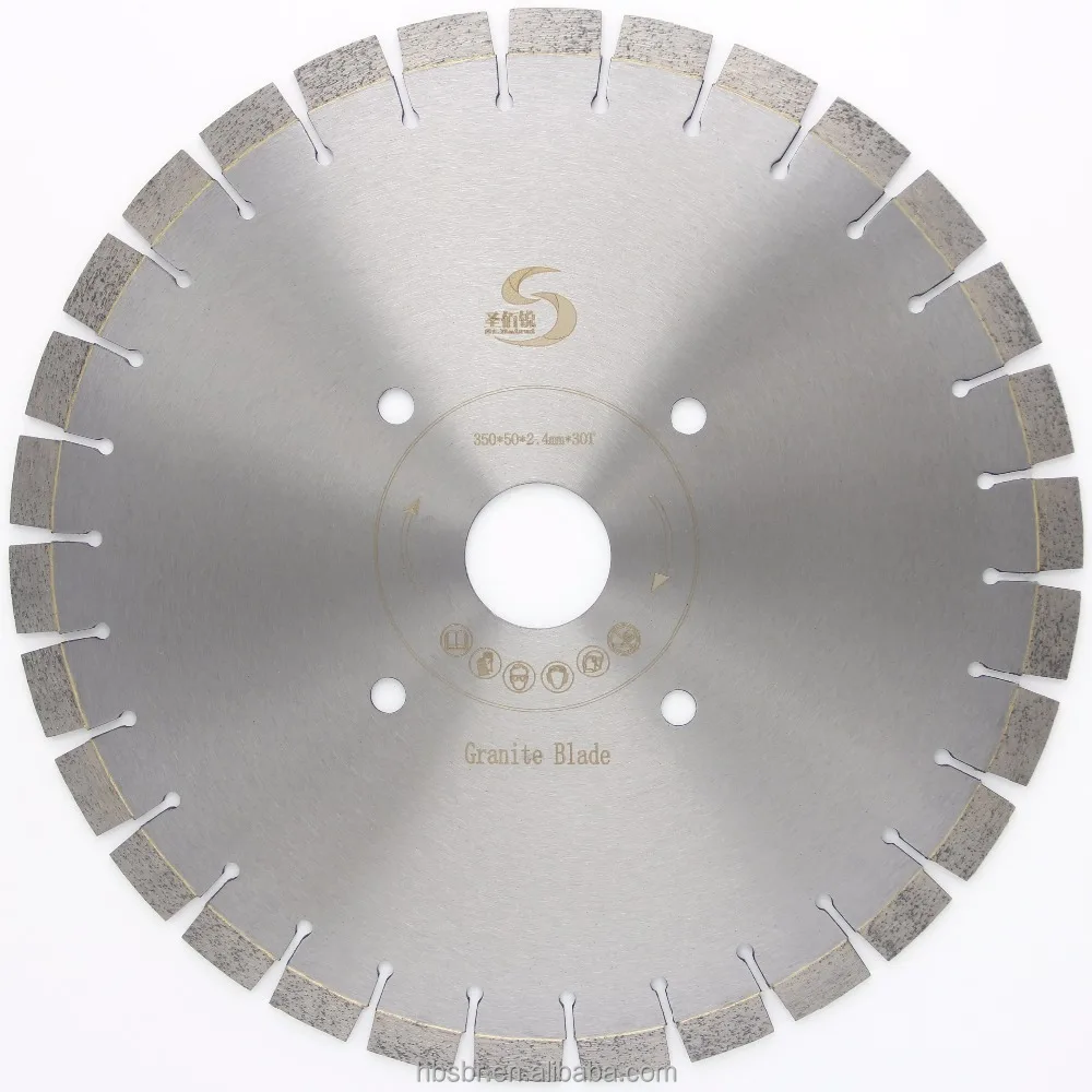 Durable 350mm 14inch high performance stone cutting diamond circular saw blade for cutting granite