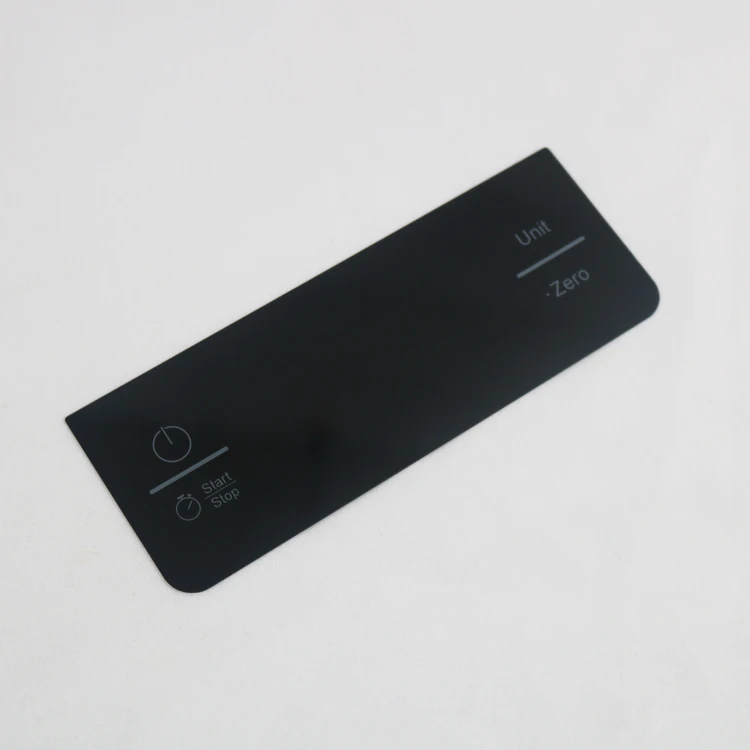 Flexible touch screen tempered panel glass with silk print