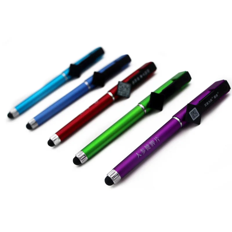 
promotional Qr code plastic cheap cap stylus touch screen ball pen with custom logo 