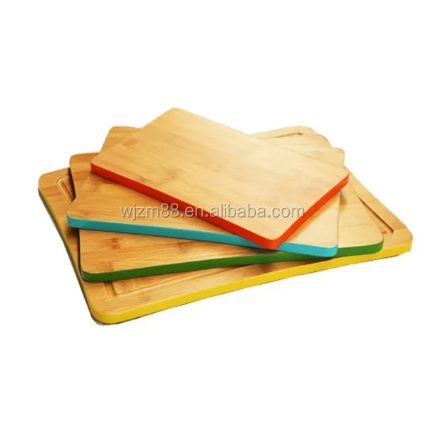 bamboo cutting boards with colored edge painting, mini cheese boards wholesale