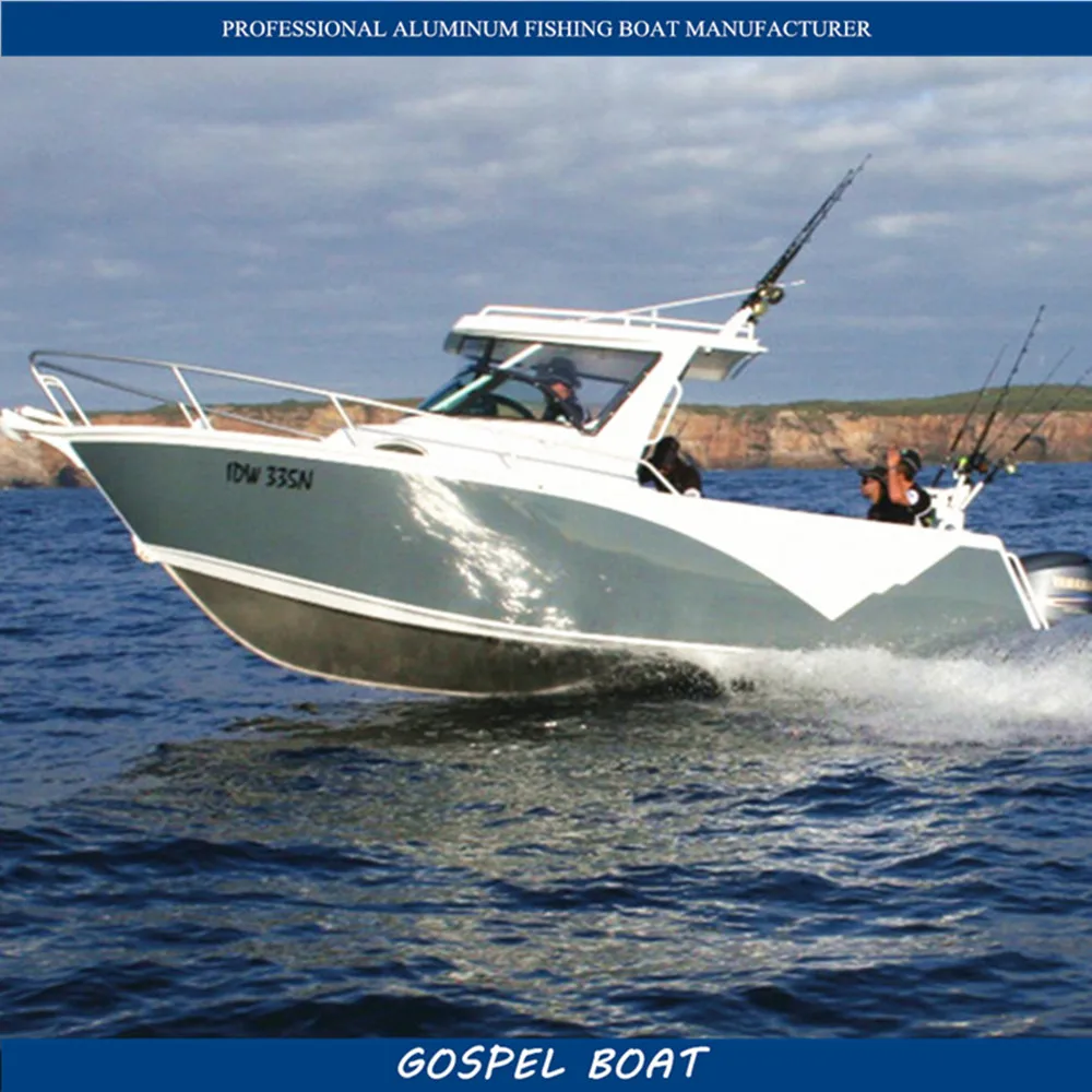 Japanese Aluminum Center Cabin Fishing Boats Ships Yacht with Walk Around for Fishman