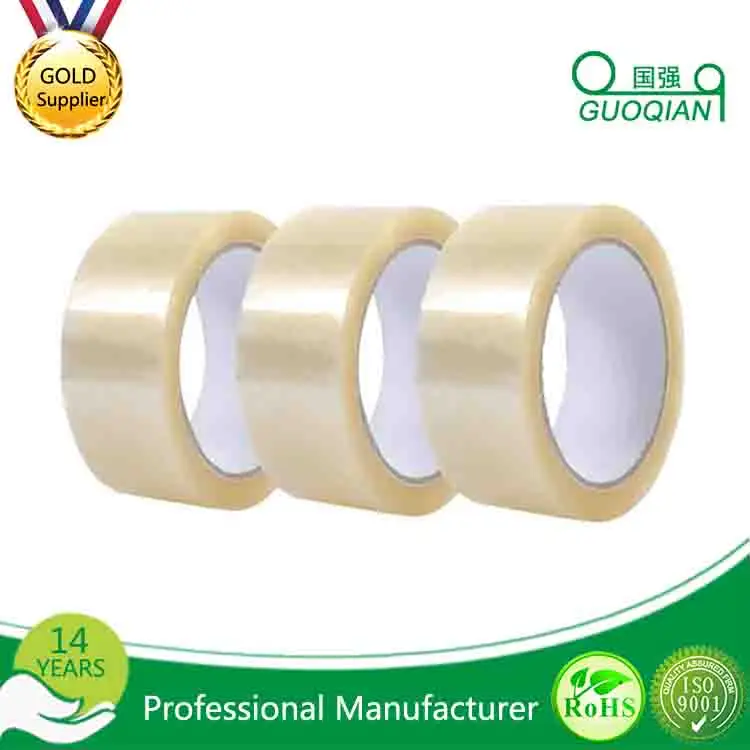 Clear bopp with water based glue heavy duty carton sealing tape