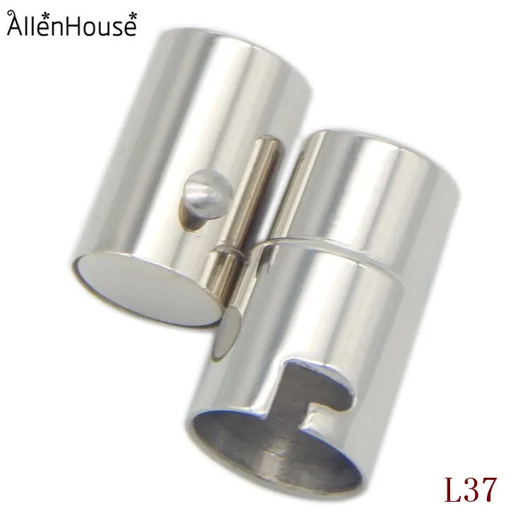 Silver Gold Tone Swivel Clasp End Cap Safety Lock For 2/3/4/5/6/7/8mm Leather Cord