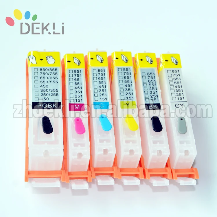 PGI850 CLI851 High quality Refillable ink Cartridge for Canon MX 928 MX 728 MG 7180 Refill ink cartridge