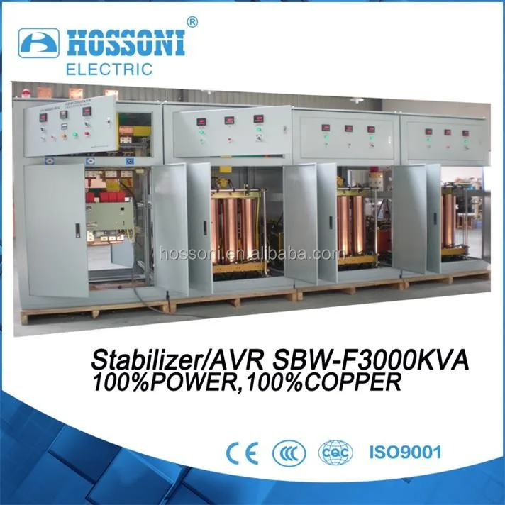 Hossoni sbw 2800KVA/2500KW AVR стабилизатор высокое качество медь