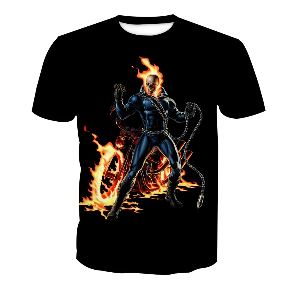 1pcs Custom Made Short Sleeve Oem Sublimation T Shirts, 3D custom SKULL sublimation t-shirt for men