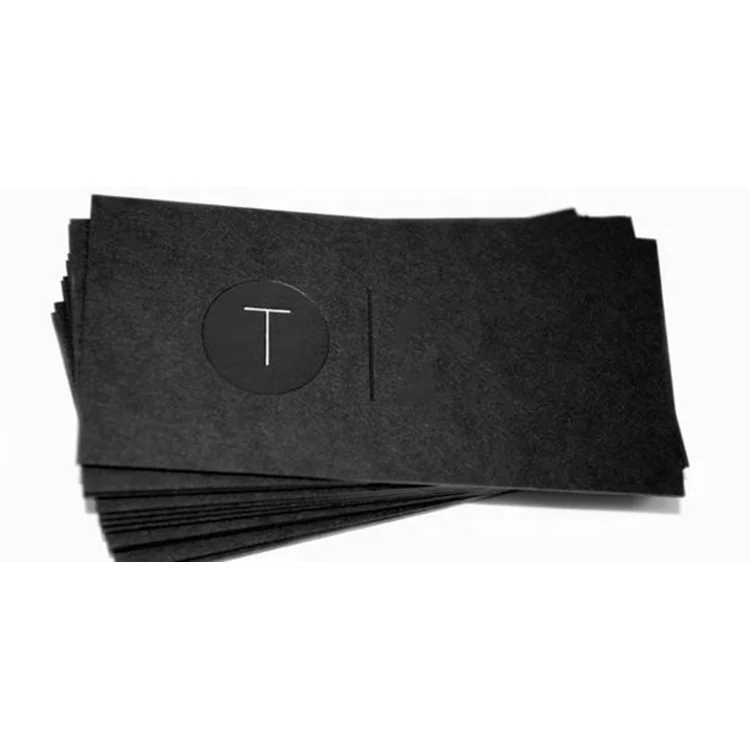 Nobel black private exquisite quality gold foil business card