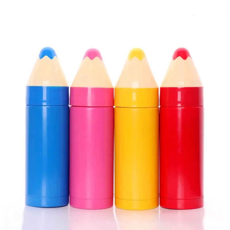 Color Pencil kettles Stainless Steel Thermo kettle Thermo bottle Coffee Kids Water Bottles