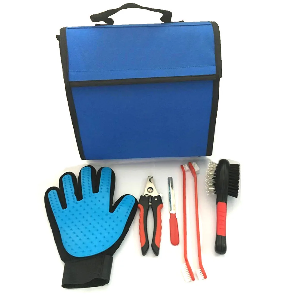 Dog Pet Products Pet Grooming Glove Pet Brush Grooming Set