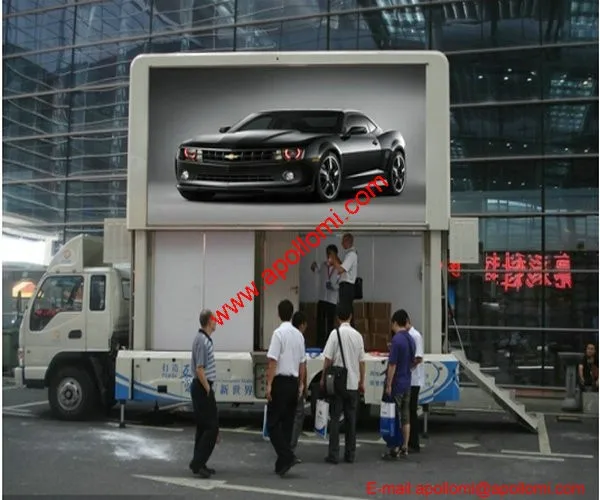 taxi top trailer video advertising P8mm led display electronic