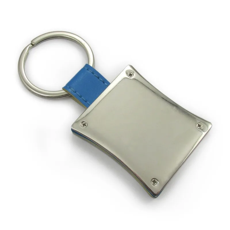 
Wedding souvenir PU leather with photo custom keychain tourist key holder 