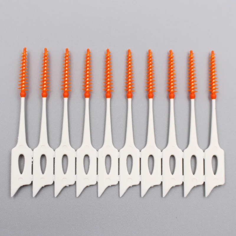 2024 High Quality Wholesale OEM Packing Colorful Food Grade Inter Dental Picks