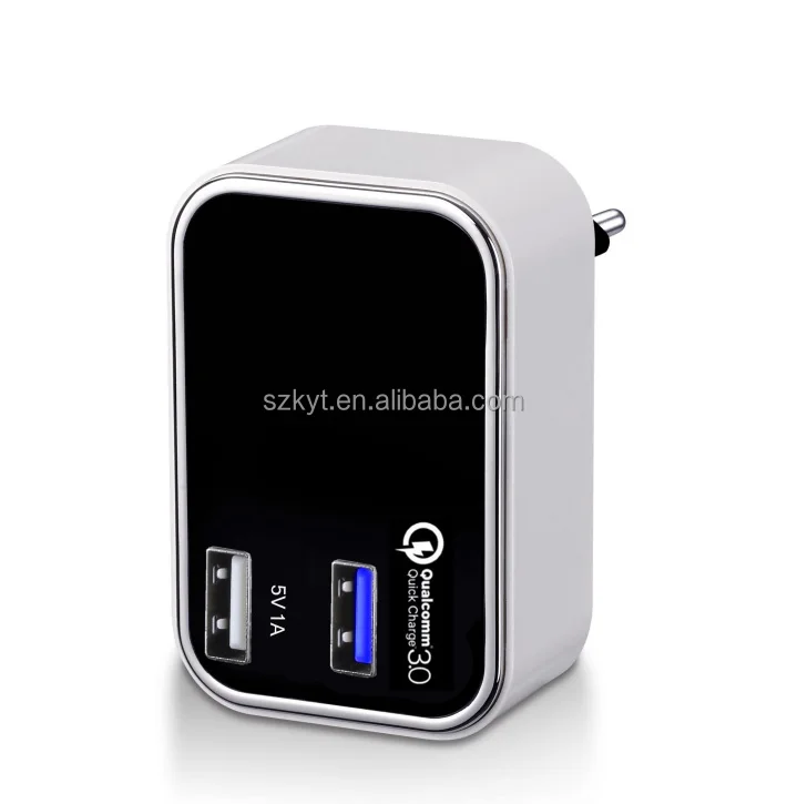 Быстрая Зарядка 3.0 USB быстрое зарядное устройство 5V1A + 3.6 В-6 В 3A 6 В-9 В 2А 9 В-12 В 1.5A с НАМИ, ЕС, АС, KC