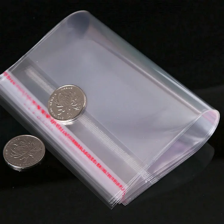
Transparent Cellophane Clear Poly Plastic Bag Self Adhesive Bopp Opp Plastic Bag 