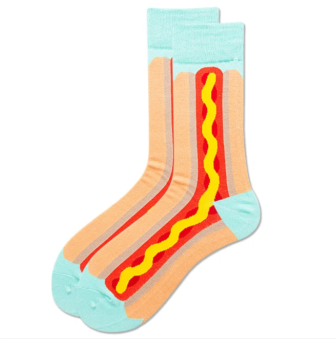Fashion Turkey socks cheese tube socks French fries ladies socks