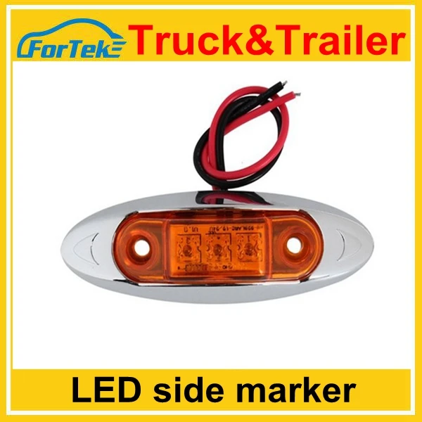 Лучшая цена 24 В светодиодные боковые лампы светодиодные боковые габаритные свет высокого качества 100% водонепроницаемый