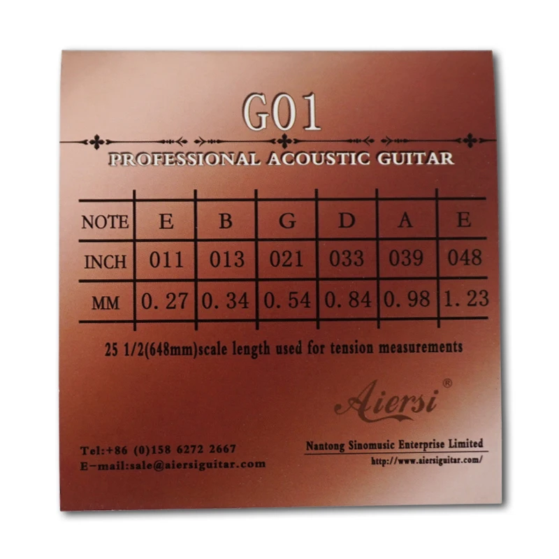 Aiersi Super Light Nickel Wound Acoustic Guitar String