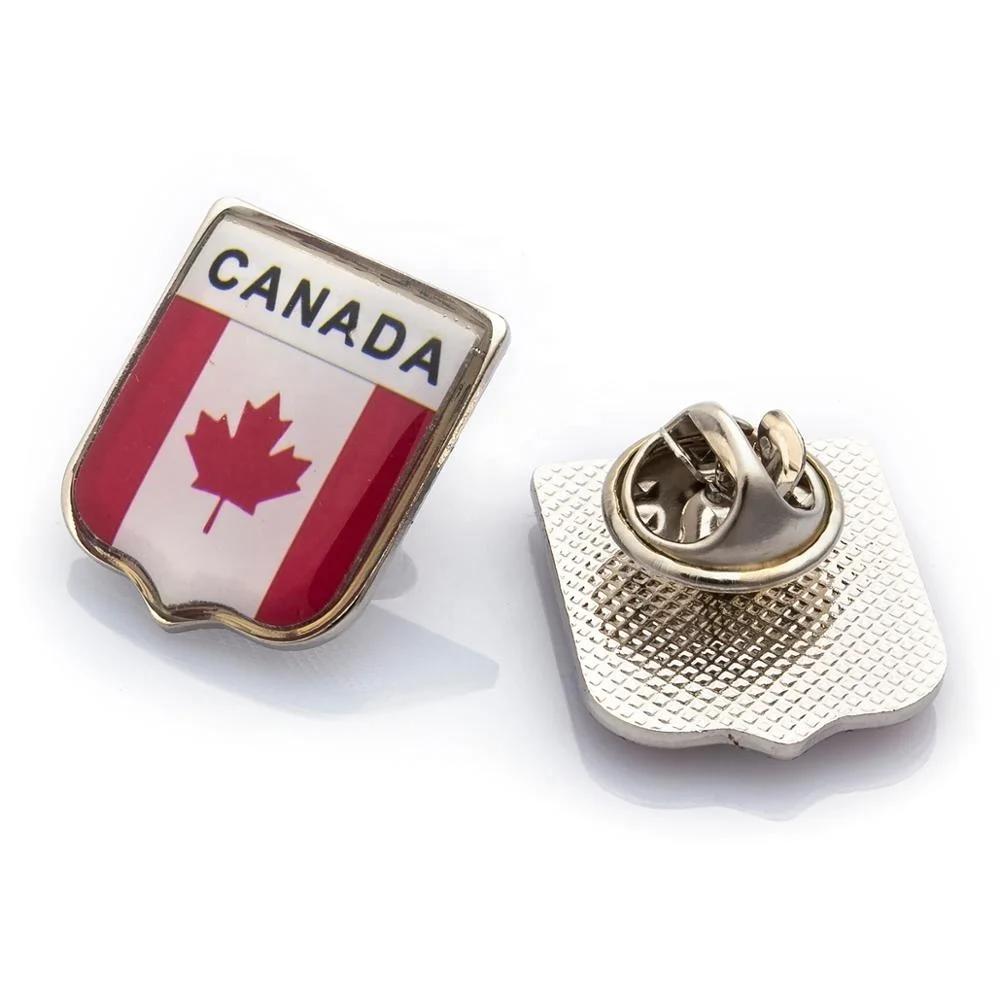Custom Existing mould epoxy countries flag zinc alloy silver Lapel Pin Badges