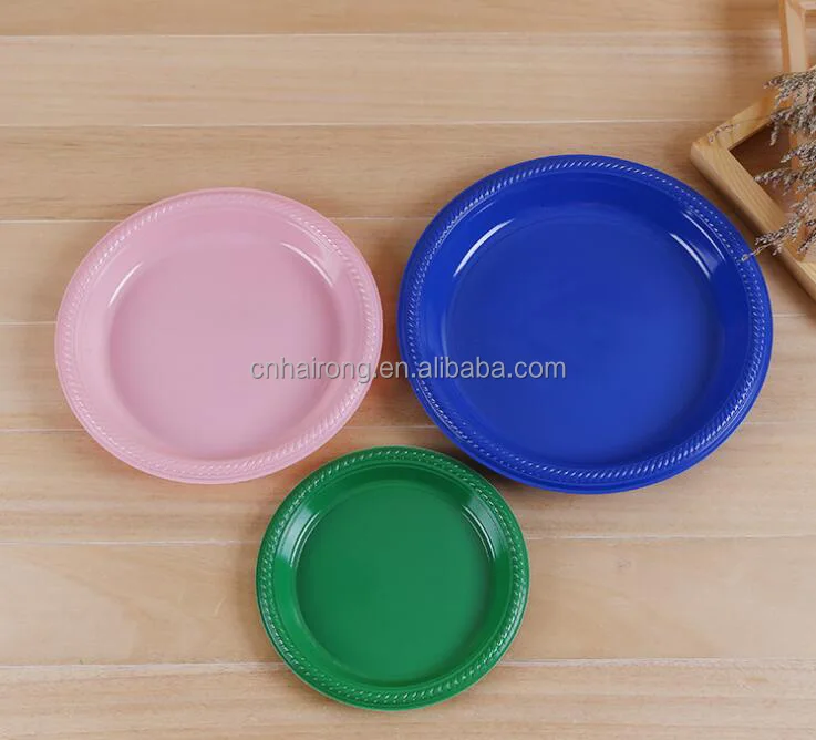 
PS material manufacturer disposable transparent plastic plates wholesale factory 